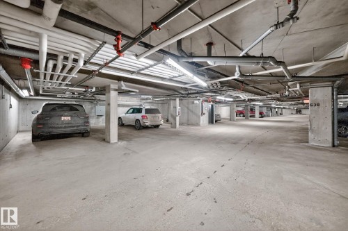 View of parking deck - 357 1196 Hyndman Road, Edmonton, AB - Indoor Photo Showing Garage