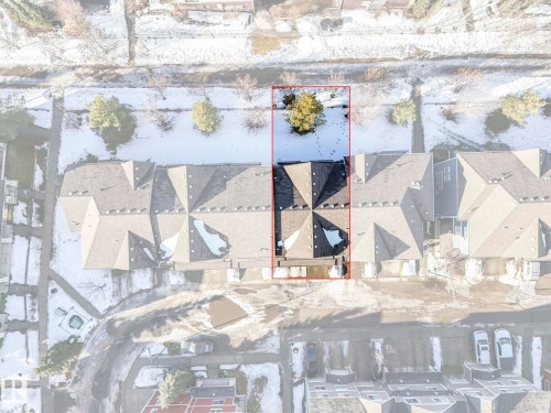 Aerial overview of property's location with property boundaries highlighted - 91 603 Watt Boulevard, Edmonton, AB -  With View