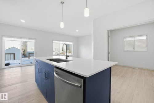 2423 194 Street, Edmonton, AB - Indoor Photo Showing Kitchen With Double Sink