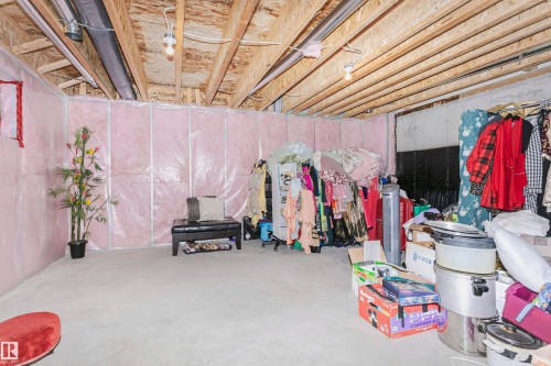 View of unfinished basement - 2855 16 Avenue, Edmonton, AB - Indoor Photo Showing Basement