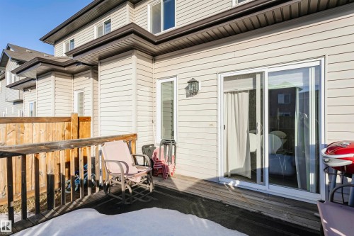 View of wooden deck - 2855 16 Avenue, Edmonton, AB - Outdoor With Deck Patio Veranda With Exterior