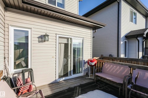 View of wooden deck - 2855 16 Avenue, Edmonton, AB - Outdoor With Deck Patio Veranda With Exterior