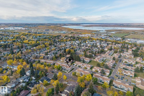 Aerial overview of property's location with nearby suburban area and a nearby body of water - 11 Grandview Ridge, St. Albert, AB - Outdoor With View