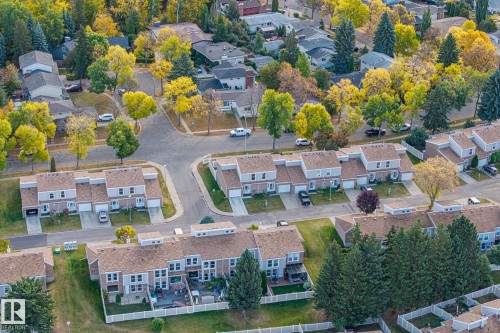 Aerial view of property and surrounding area with nearby suburban area - 11 Grandview Ridge, St. Albert, AB - Outdoor With View