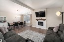 73 Grosvenor Boulevard, St. Albert, AB  - Indoor Photo Showing Living Room With Fireplace 