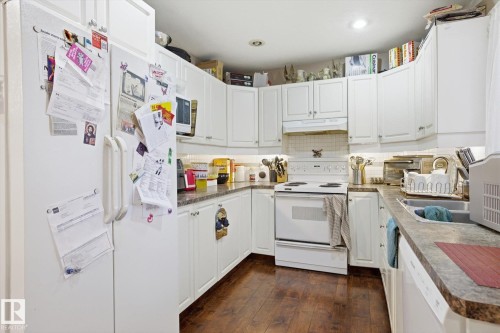 9771 176 Street, Edmonton, AB - Indoor Photo Showing Kitchen With Double Sink