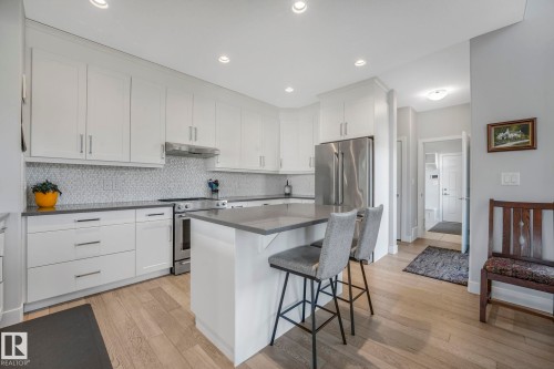 173 Hays Ridge Boulevard, Edmonton, AB - Indoor Photo Showing Kitchen With Upgraded Kitchen
