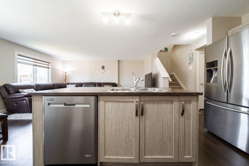 1107 33A Street, Edmonton, AB - Indoor Photo Showing Kitchen With Double Sink