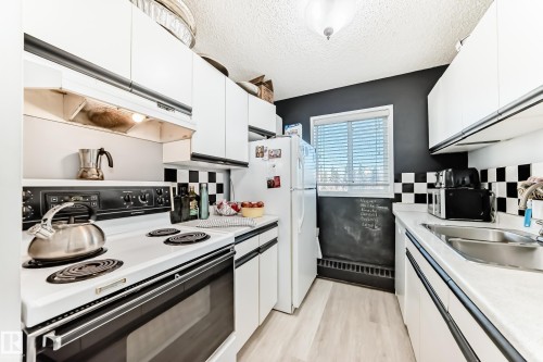 347 10520 120 Street, Edmonton, AB - Indoor Photo Showing Kitchen With Double Sink