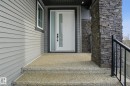 Entrance to property with stone siding - 17107 3 Street, Edmonton, AB  - Outdoor 
