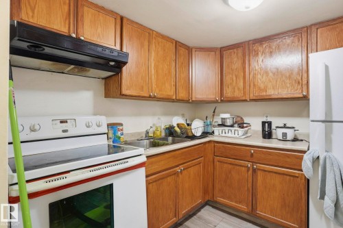 16B 18305 89 Avenue, Edmonton, AB - Indoor Photo Showing Kitchen With Double Sink