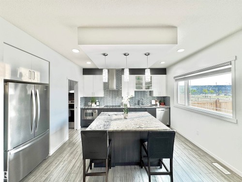 1636 14 Street, Edmonton, AB - Indoor Photo Showing Kitchen With Upgraded Kitchen