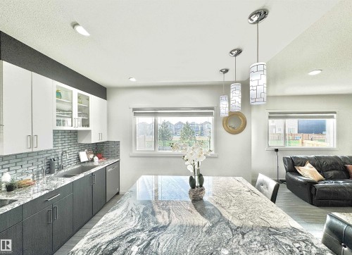 1636 14 Street, Edmonton, AB - Indoor Photo Showing Kitchen With Upgraded Kitchen