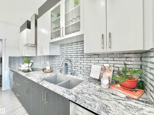 1636 14 Street, Edmonton, AB - Indoor Photo Showing Kitchen With Double Sink With Upgraded Kitchen