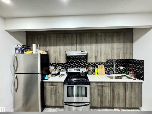 1636 14 Street, Edmonton, AB - Indoor Photo Showing Kitchen With Double Sink