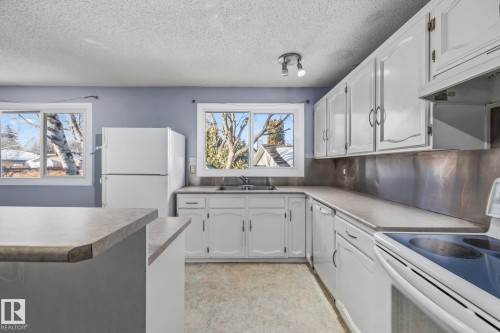 60 Fair Oaks Drive, St. Albert, AB - Indoor Photo Showing Kitchen With Double Sink