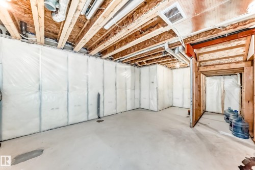 View of unfinished basement - 17926 62A Street, Edmonton, AB - Indoor Photo Showing Basement
