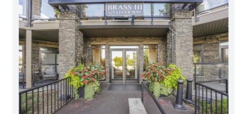 Property entrance featuring security intercom. - 301 625 Leger Way Nw, Edmonton, AB - Outdoor