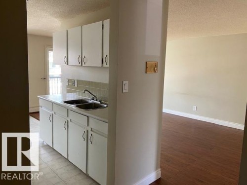201 10149 83 Avenue, Edmonton, AB - Indoor Photo Showing Kitchen With Double Sink