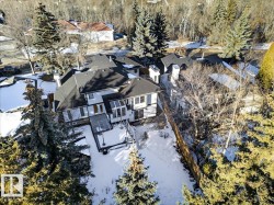 Snowy aerial view with a residential view - 