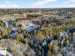 Drone / aerial view of a heavily wooded area - 