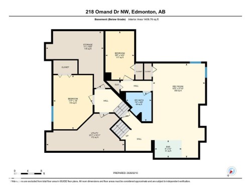 View of property floor plan - 218 Omand Drive, Edmonton, AB 
