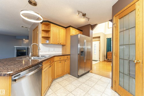 5818 47 Avenue, Beaumont, AB - Indoor Photo Showing Kitchen With Double Sink