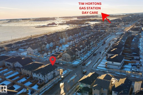 Aerial view of property and surrounding area - 5003 Andison Close, Edmonton, AB - Outdoor With View