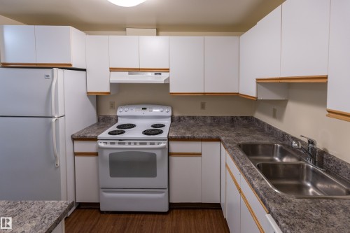 407 11211 85 Street, Edmonton, AB - Indoor Photo Showing Kitchen With Double Sink