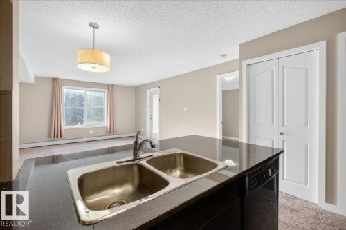213 1070 Mcconachie Boulevard, Edmonton, AB - Indoor Photo Showing Kitchen With Double Sink