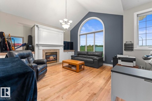 3006 Wayne Way, Cold Lake, AB - Indoor Photo Showing Living Room With Fireplace