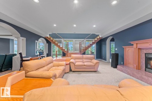 3006 Wayne Way, Cold Lake, AB - Indoor Photo Showing Living Room With Fireplace