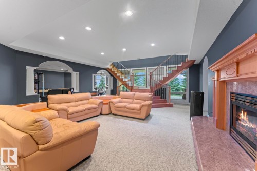3006 Wayne Way, Cold Lake, AB - Indoor Photo Showing Living Room With Fireplace