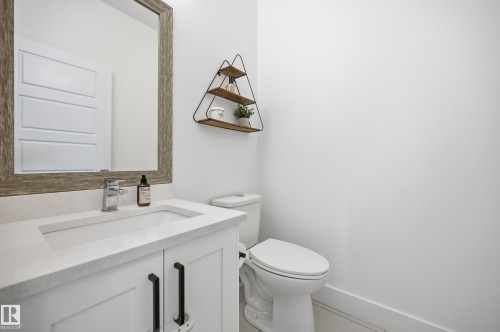 Bathroom featuring vanity and toilet - 30 Willow Link, Fort Saskatchewan, AB - Indoor Photo Showing Bathroom