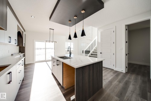 7023 177 Avenue, Edmonton, AB - Indoor Photo Showing Kitchen With Double Sink With Upgraded Kitchen