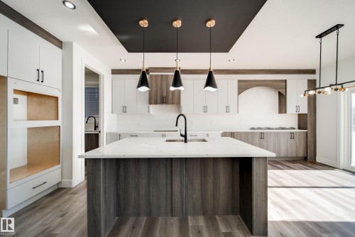 7023 177 Avenue, Edmonton, AB - Indoor Photo Showing Kitchen With Upgraded Kitchen