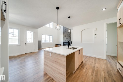 7156 177 Avenue, Edmonton, AB - Indoor Photo Showing Kitchen With Double Sink