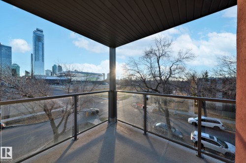Balcony featuring a view of city - 301 10118 106 Avenue, Edmonton, AB - Outdoor With Balcony With View With Exterior