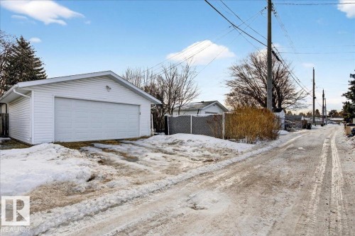 View of detached garage - 13320 123 Street, Edmonton, AB - Outdoor