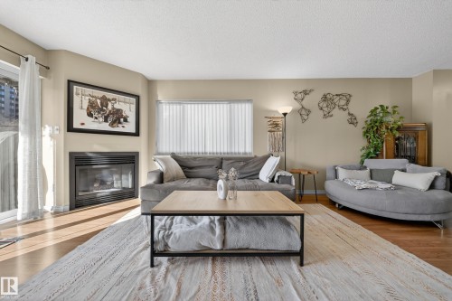 205 10130 114 Street, Edmonton, AB - Indoor Photo Showing Living Room With Fireplace
