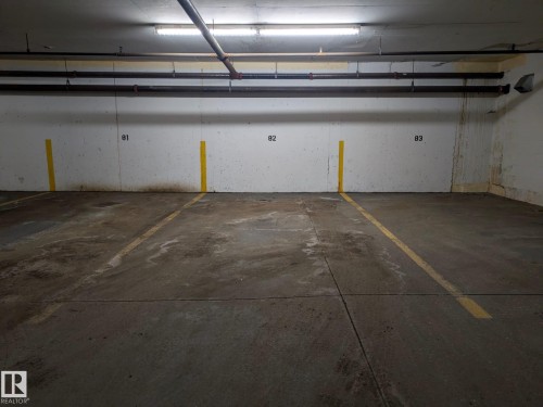 View of parking garage - 205 10130 114 Street, Edmonton, AB - Indoor Photo Showing Garage