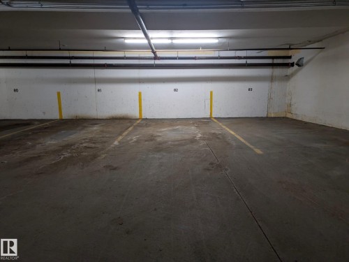 View of parking garage - 205 10130 114 Street, Edmonton, AB - Indoor Photo Showing Garage