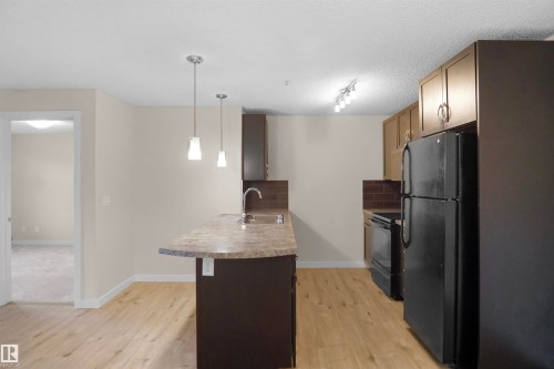 335 6076 Schonsee Way, Edmonton, AB - Indoor Photo Showing Kitchen With Double Sink With Upgraded Kitchen