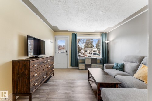 3633 106 Avenue, Edmonton, AB - Indoor Photo Showing Living Room