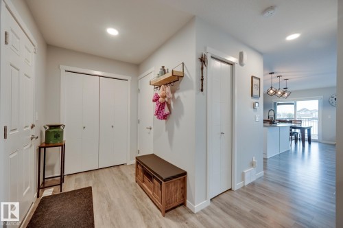 Entrance foyer featuring light wood-type flooring and recessed lighting - 4 Caledon Crescent, Spruce Grove, AB - Indoor Photo Showing Other Room