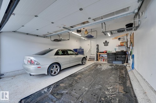 Garage with a heating unit - 4 Caledon Crescent, Spruce Grove, AB - Indoor Photo Showing Garage