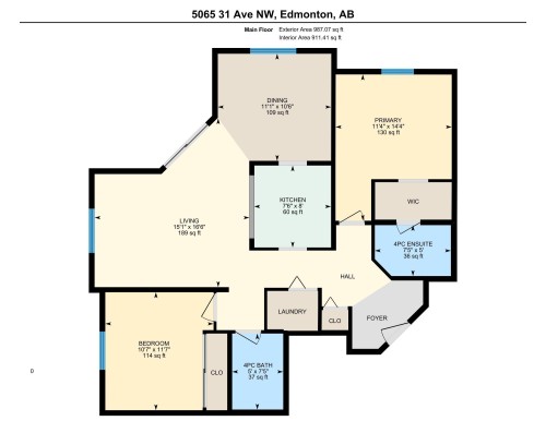 View of home floor plan - 108 5065 31 Avenue, Edmonton, AB - Other