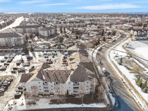 View of snowy aerial view - 108 5065 31 Avenue, Edmonton, AB - Outdoor With View