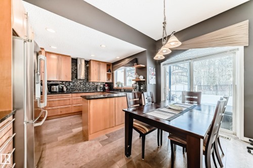 Dining area with recessed lighting - 4 Harriott Court, St. Albert, AB - Indoor