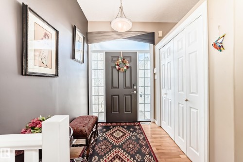 Entrance foyer featuring light wood-style floors - 4 Harriott Court, St. Albert, AB - Indoor Photo Showing Other Room